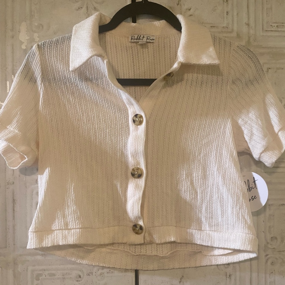 Elegant Cream Kids Shirt by Velvet
